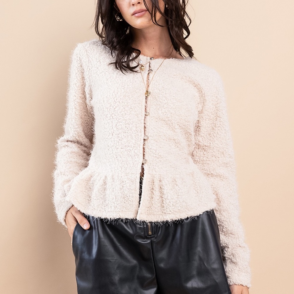 19 Boho Chic Fuzzy Knit Open Front Cardigan